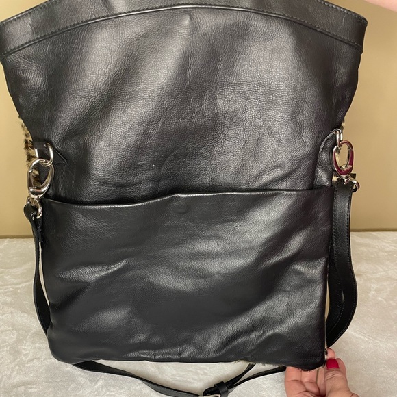 Maurizio Taiuti Animal Print Cowhide Leather Handbag - Picture 3 of 13